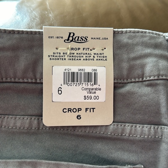 •G.H. BASS & CO.• NWT Women’s Crop Fit Pant - Picture 9 of 10